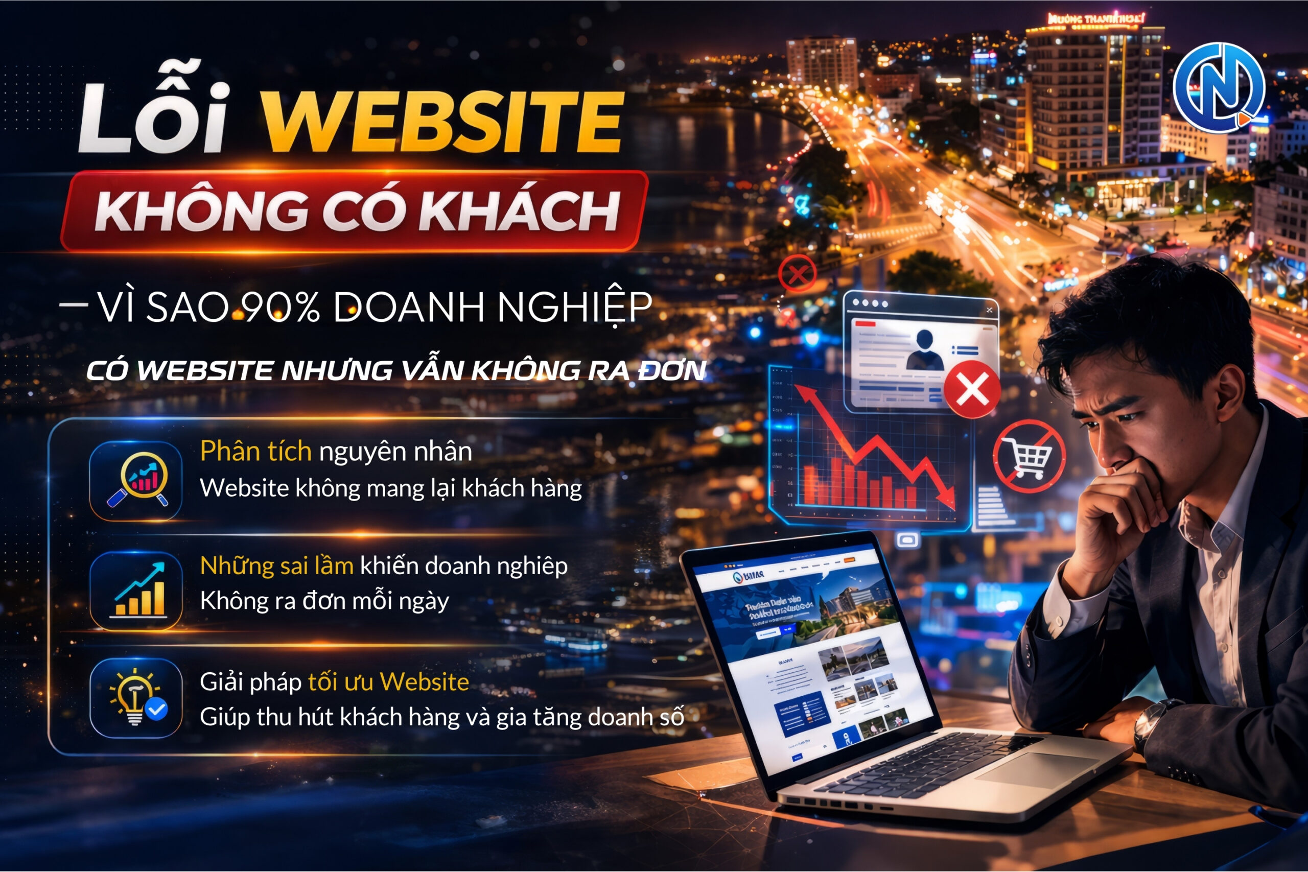 Lỗi Website Không Có Khách Vì Sao 90% Doanh Nghiệp Có Website Nhưng Vẫn Không Ra Đơn?