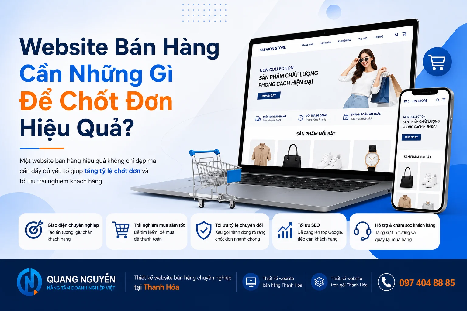 Website Bán Hàng Cần Những Gì Để Chốt Đơn Hiệu Quả